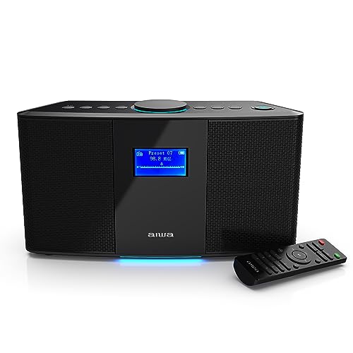 AIWA WIRELESS SPEAKER - UNLEASH POWERFUL SOUND, Bluetooth, Alarm Clock - BLACK - Like New