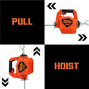 Mile Marker Rhino Pull Winch 1000 Lb Portable 24V 71-1000 - ORANGE - Like New