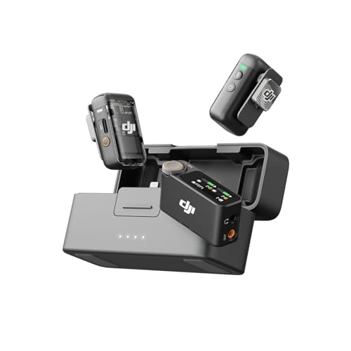 DJI MIC 2 (2 TX + 1 RX + CHARGING CASE) WIRELESS LAVALIER DMC02 - GRAY - Like New
