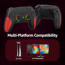 KAMYLORUS WIRELESS CONTROLLER FOR PS-5/PC, GAMING CONTROLLER - BLACK/RED - Like New