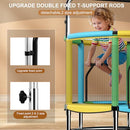 TOWIGIC 55" TRAMPOLINE FOR KIDS,UP TO 440 IBS MINI TRAMPOLINE MLS01 - MULTICOLOR - Like New