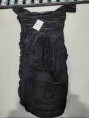FOREVER 21 WOMEN'S MINI LEN DRESS - SIZE: WOMEN M - BLACK - Brand New