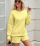 FKEEP WOMEN 2 PIECE OUTFITS SWEATSUIT SWEATSHIRT FALL CLOTHES WOMEN M - YELLOW - Brand New