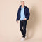 AMAZON ESSENTIALS MEN'S RELAXED-FIT KNIT POLO SWEATER MEN M POWDER BLUE - Brand New