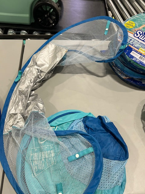SWIMWAYS BABY SPRING FLOAT SUN CANOPY LOPSTER - BLUE - Scratch & Dent