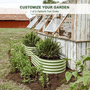 Olle 4-Style Modular Galvanized Raised Garden 17" Tall, Sage Green - Like New