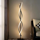 JUTIFAN LED Spiral Floor Lamps for Living Room - BLACK - MISSING REMOTE - Like New