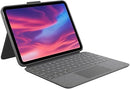 Logitech Combo Touch Detachable Keyboard Case for iPad 10th gen - Oxford Gray Like New