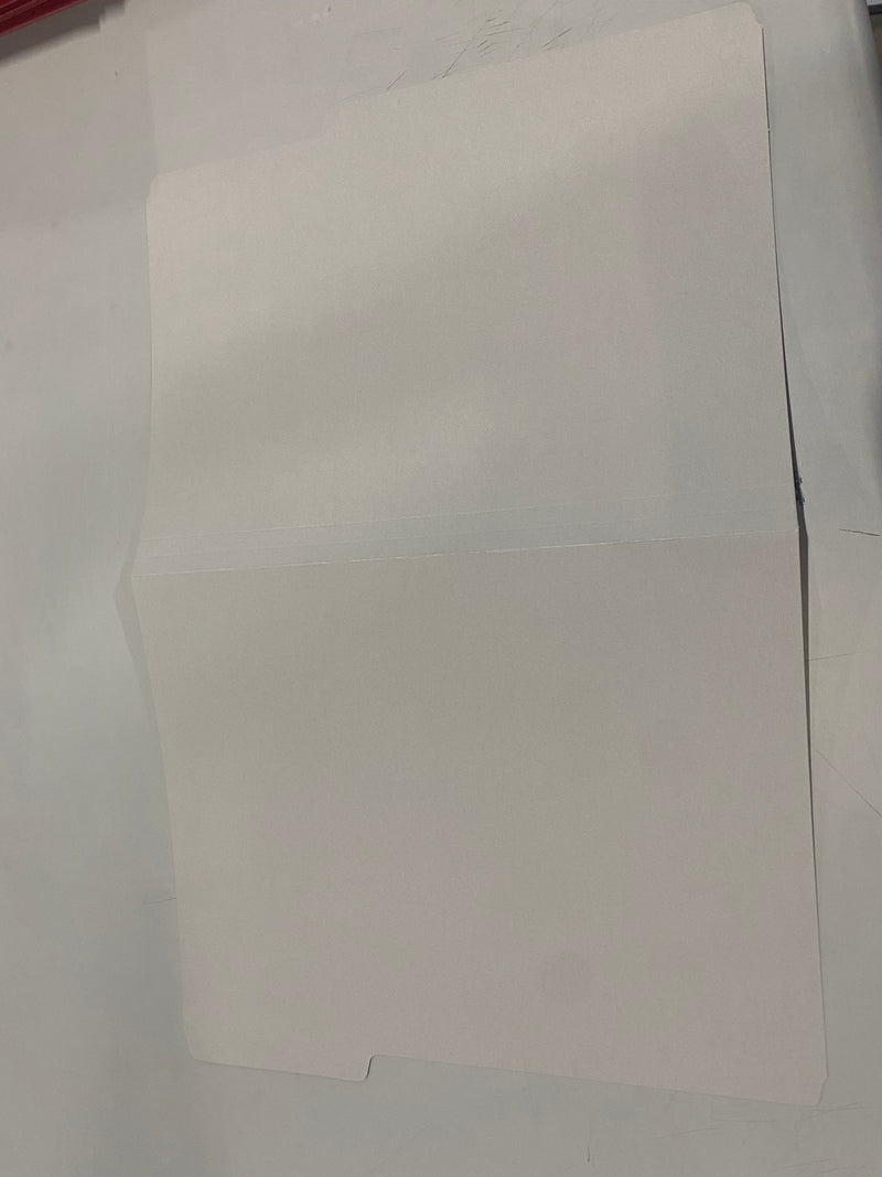 OFFICE DEPOT 2-TONE FILE FOLDERS, 1/3 CUT, LETTER SIZE, PACK OF 24 - GRAY - Like New