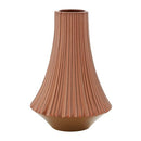 Deco 79 Decorative Vase Ribbed Centerpiece Vase, B094SWBYFP - Orange - Brand New