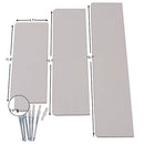 WUDENHOM White Shelf for Wall, Set of 3 Wall Mount Wood Floating - Brand New