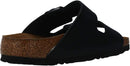 BIRKENSTOCK ARIZONA SMOOTH LEATHER, HOMME SANDALS - SIZE: MEN 10 - BLACK - Brand New