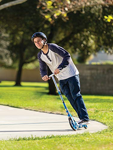 RAZOR A5 LUX KICK SCOOTER LARGE 8" WHEELS FOLDABLE ADJUSTABLE HANDLEBARS - BLUE - Like New