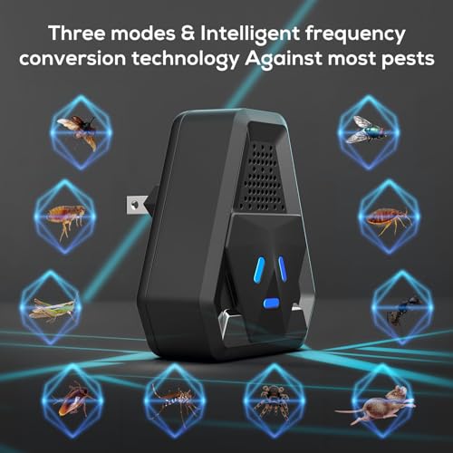 NCROC 2025 UPGRADED ULTRASONIC REPELLER & INSECT INDOOR 6 PACK NCROC-REPELLER-6P - Like New