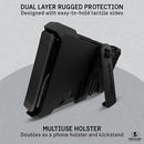 PELUCAN SHIELD BRUSHED ALUMINUM [21FT GRADE DROP] PHONE CASE - BLACK - Like New