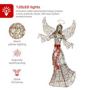 HOYECHI 5FT Outdoor Christmas Decoration Angel Decoration 120 LED - Brown - Like New