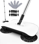 SUMYANHING  NON-ELECTRICAL SWEEPER CLEANER WITH 7 REPLACEMENT-JS - WHITE/BLACK - Like New