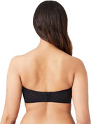 WACOAL WOMEN'S HALO LACE STRAPLESS CONVERTIBLE BRA - SIZE: WOMEN 36D - BLACK - Brand New
