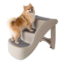 Pet Stairs - Durable Dog Stairs with 3-Step Design and Safety Locking Pins - Tan - Like New