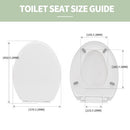 DAYAO Premium Elongated Toilet Seat with Cover Quiet Close B0CZXJGXRY -White - Brand New