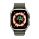 Apple Watch Ultra GPS+Cellular 49mm Titanium Case/Green Alpine Loop Medium - Like New