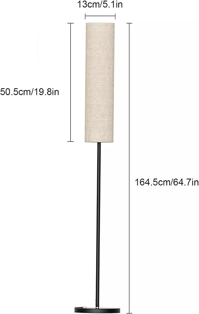 BUZHI TALL LED FLOOR LAMP WITH MAGNETIC REMOTE CONTROLLER MODEL BYD-02 - BLACK - Like New