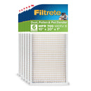 FILTEIRE 10 X 20 X 1 AIR FILTER, 6 HVAC FILTERS, MPR 700, MERV 8, ODFN6675960 - Brand New