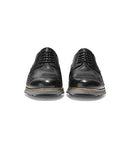 C26470 Cole Haan Men's Original Grand Shortwing Oxford Black Leather/Ironstone - Like New