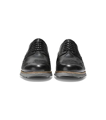 C26470 Cole Haan Men's Original Grand Shortwing Oxford Black Leather/Ironstone - Like New