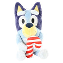 ANIMAL ADVENTURE BLUEY WITH CANDY CANE 9” HOLIDAY MINI ANIMATED PLUSH - BLUE - Brand New