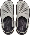 CROCS UNISEX LITERIDE 360 CLOGS - SIZE: WOMEN 7 - ELEPHANT/BLACK - Like New