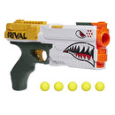 NERF STORE RIVAL KRONOS XVIII-500 BLASTER BREECH-LOAD, 5 ROUNDS - WHITE - Like New