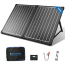 ACOPPOWER 100WATT 12 VOLT PORTABLE SOLAR PANEL WATERPROOF 20A FOLDABLE BLACK - Like New