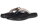 TEVA WOMEN'S VOYA FLIP FLOP - SIZE: 8 WOMEN - ANTIGUOUS BLACK MULTI - Like New