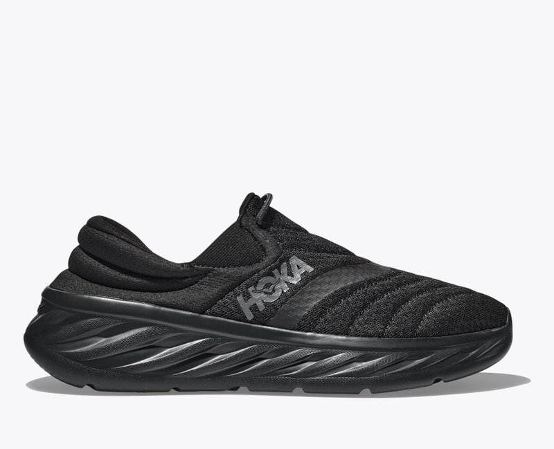 HOKA MEN'S ORA RECOVERY SHOE 2 - SIZE: MEN 14  - BLACK/BLACK - Like New