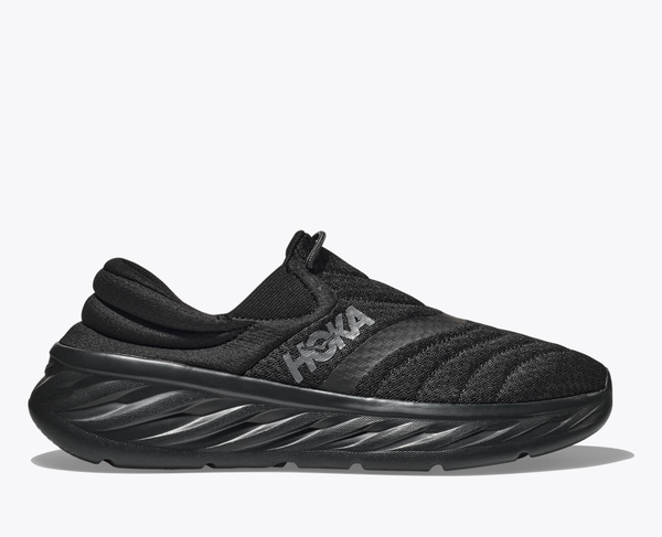 HOKA MEN'S ORA RECOVERY SHOE 2 - SIZE: MEN 14  - BLACK/BLACK - Brand New