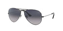 RAYBAN RAY-BAN CLASSIC POLARIZED AVIATOR SUNGLASSES GUNMETAL BLUE GRADIENT - Like New