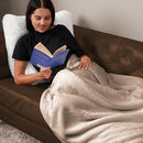 NORTHWEST STORE ASHFORD HOME COZY WARMWELL BLANKET MOONLIGHT TAUPE - FULL - Like New