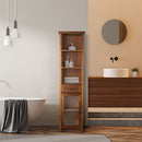 Teamson Home Avery Wooden Bathroom Linen Tower Cabinet ELG-544 - OAK - Like New