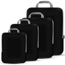 PANDA JOYS 4 Set Compression Packing Cubes Travel - Travel Accessories Black - Like New