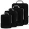 PANDA JOYS 4 Set Compression Packing Cubes Travel - Travel Accessories Black - Like New