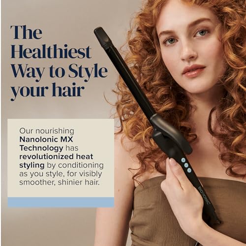 BIO IONIC LONG BARREL STYLER CURLING IRON MOISTURE HEAT TECHNOLOGY 0.75 - BLACK - Like New