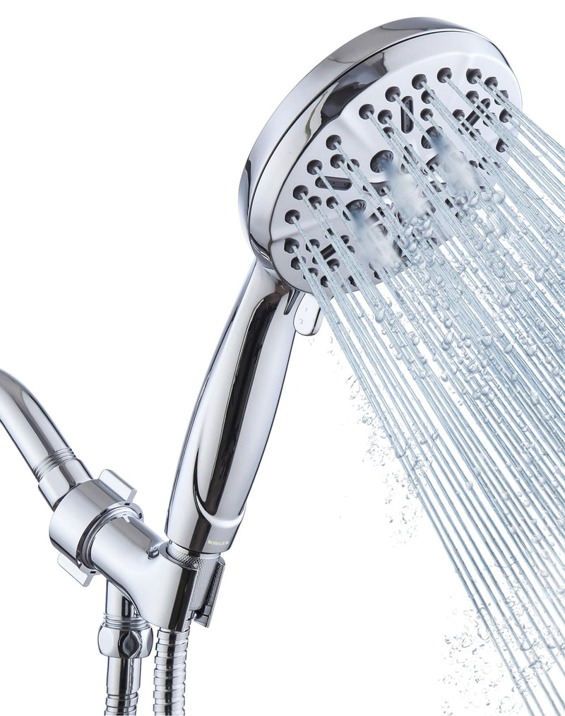 BOWGER SHOWER HEAD WITH HANDHELD HIGH PRESSURE-FULL BODY COVERAGE B01500 - Like New