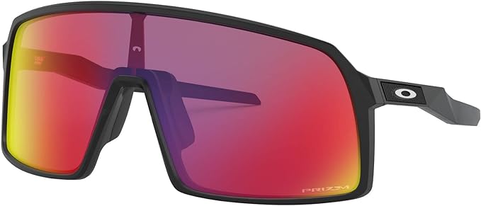 OAKLEY Men's Sutro Rectangular Sunglasses - Prizm Road lenses/Matte Black frame Like New