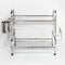 BLCNZLORY DISH DRYING RACK 2 TIER BOWL PLATE DISH DRAINER DRYING RACK - SILVER - Like New