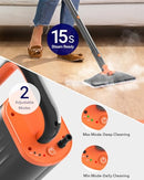 HELPX Steam Mop Cleaner with Detachable Handheld Steamer, 20 in 1 Wired Steam - Like New