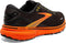 BROOKS MEN'S GHOST 15 NEUTRAL RUNNING SHOE BLACK/YELLOW/RED SIZE 11.5 - Like New