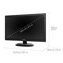 VIEWSONIC 27" FULL HD 1080P LED MONITOR DVI VGA INPUTS VA2746M-LED - BLACK - Like New