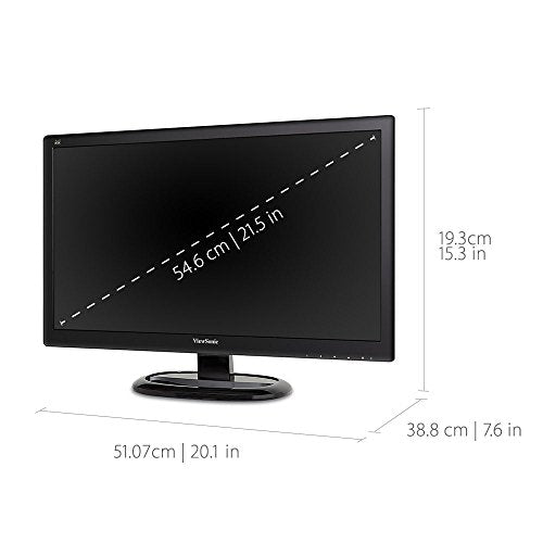 VIEWSONIC 27" FULL HD 1080P LED MONITOR DVI VGA INPUTS VA2746M-LED - BLACK - Like New