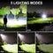 OMALIGHT Rechargeable LED Tactical Flashlight with Zoomable, 10 Modes - Black - Like New